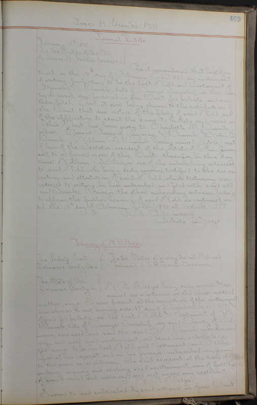 Delaware County Ohio Will Records Vol. 8 1887-1890 (p. 535)