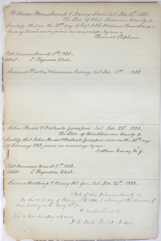 Marriage Records Vol.1 1835-1845 (p. 40)