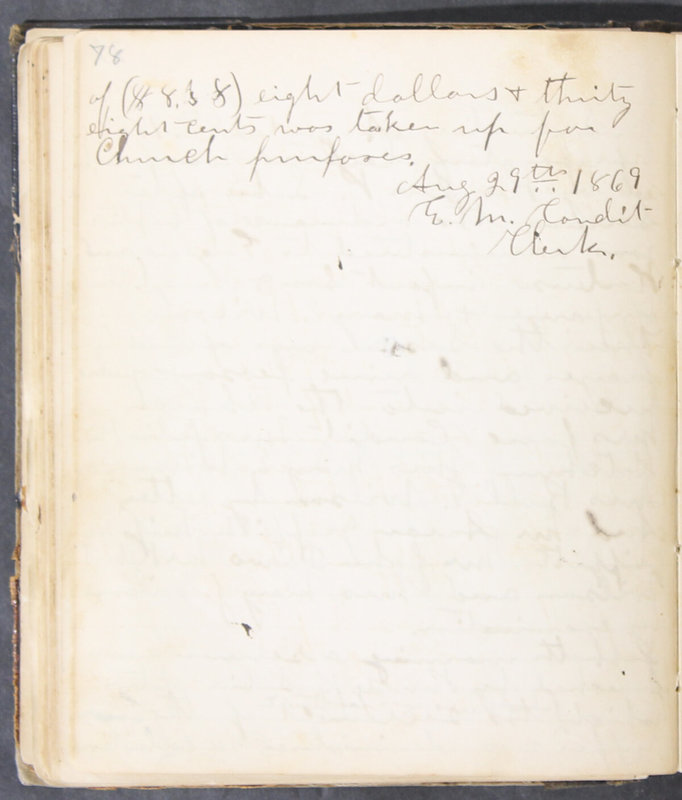 Sessional Records of the 1st Presbyterian Church of Trenton, Delaware Co., Ohio, 1831 (p. 84)