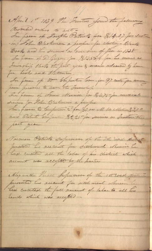 Record Book of Berkshire Township No. 2 1807-1843 (p. 92)