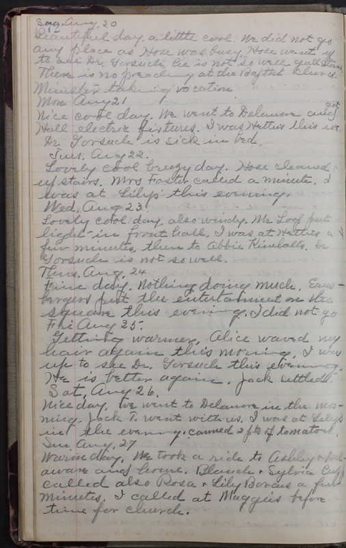 Hopkins House Day Book 1933-1935 (p.38)