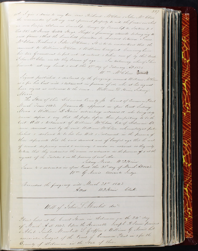 Delaware County Ohio Will Records Vol. 2 1835-1850 (p. 272)