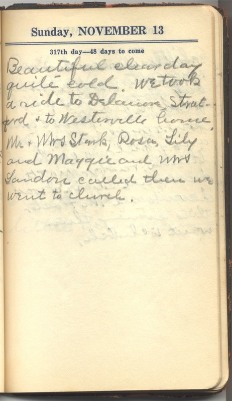 Roberta Hopkins' Diary 1927 (p. 323)