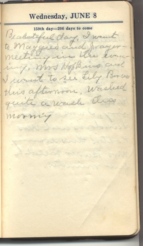 Roberta Hopkins' Diary 1927 (p. 165)