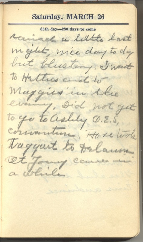 Roberta Hopkins' Diary 1927 (p. 91)