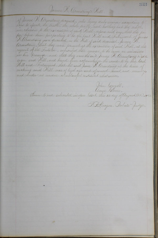 Delaware County Ohio Will Records Vol. 6 1876-1883 (p. 388)