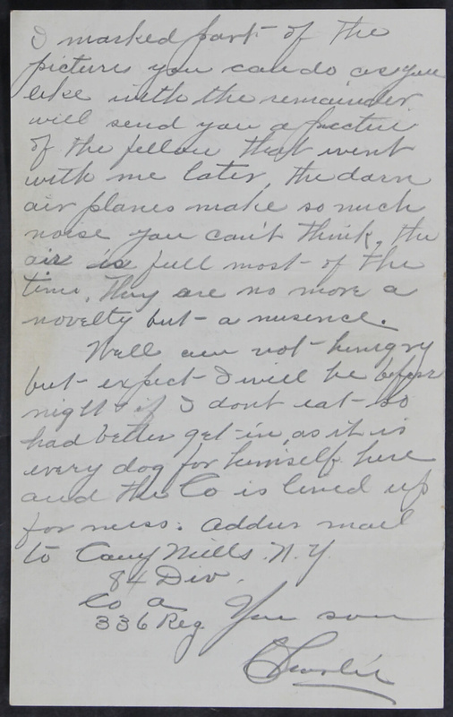 Charlie C. Bricker World War I Letters (p. 55)