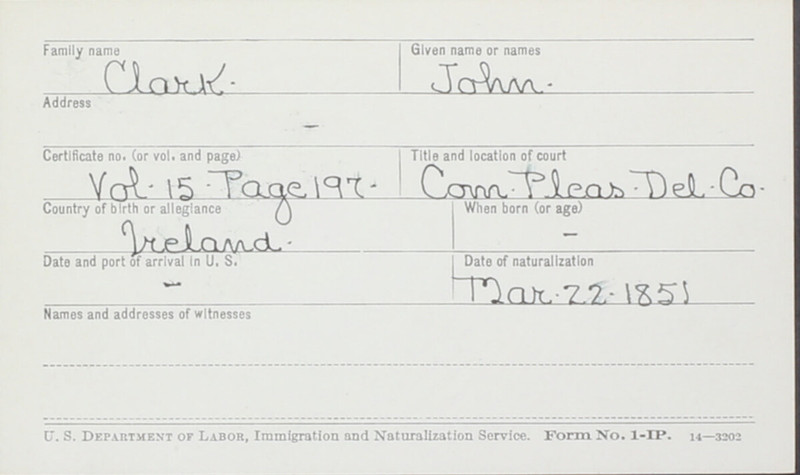 Naturalization Records Delaware County OH (p. 395)