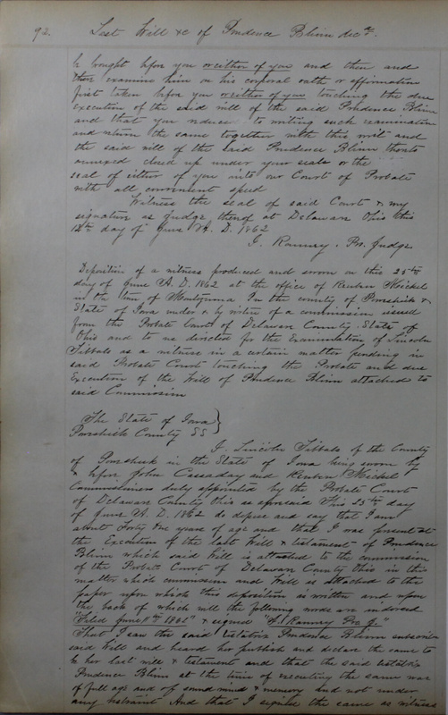 Delaware County Ohio Will Records Vol. 4 1859-1869 (p. 122)