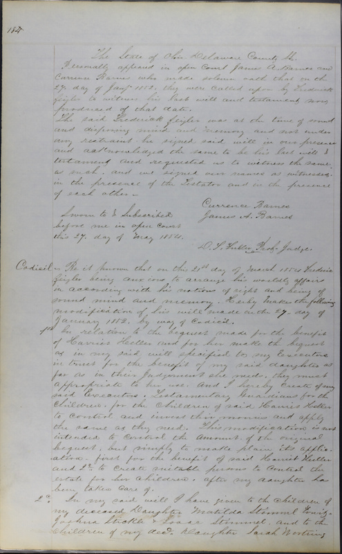 Delaware County Ohio Will Records Vol. 3 1850-1859 (p. 236)