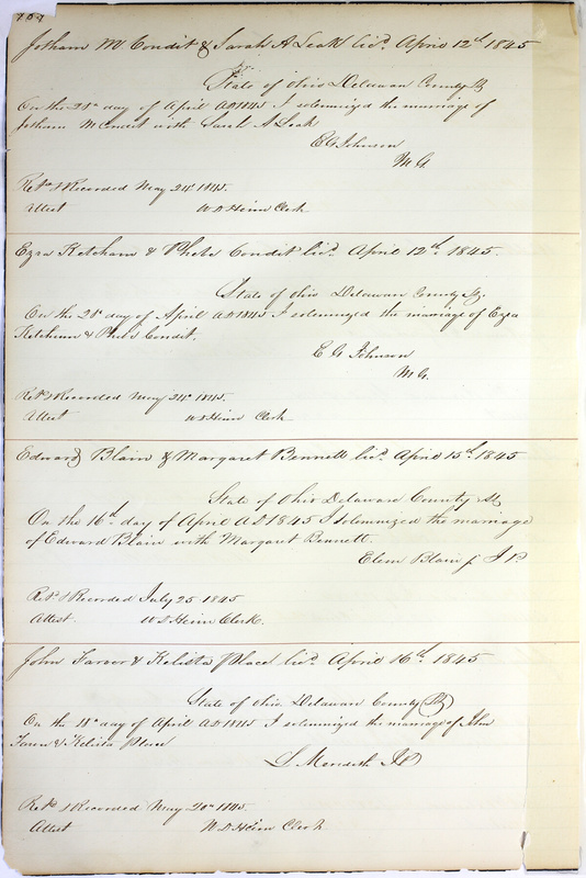 Marriage Records Vol.1 1835-1845 (p. 488)