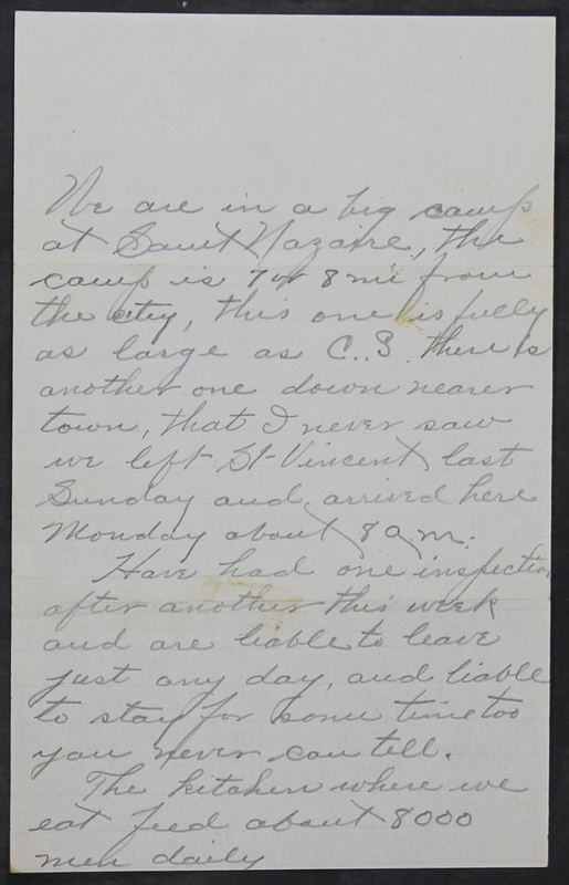 Charlie C. Bricker World War I Letters (p. 166)