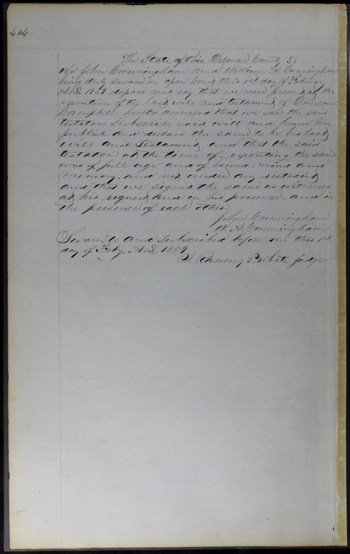 Delaware County Ohio Will Records Vol. 3 1850-1859 (p. 455)