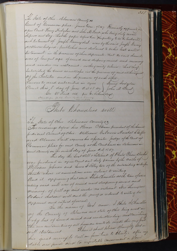 Delaware County Ohio Will Records Vol. 2 1835-1850 (p. 394)