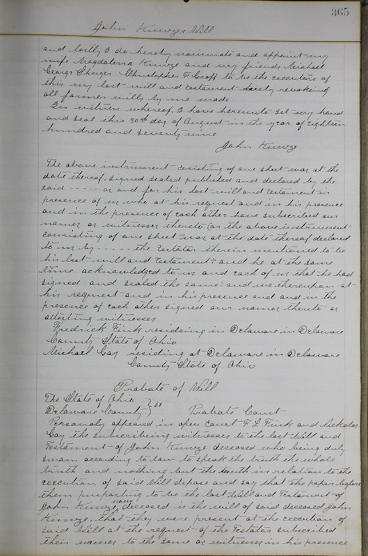 Delaware County Ohio Will Records Vol. 6 1876-1883 (p. 420)