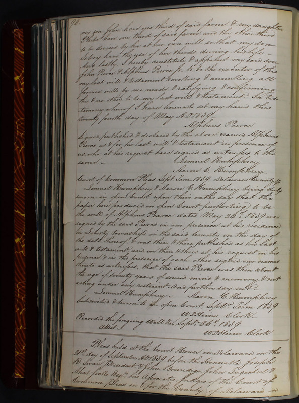 Delaware County Ohio Will Records Vol. 2 1835-1850 (p. 135)