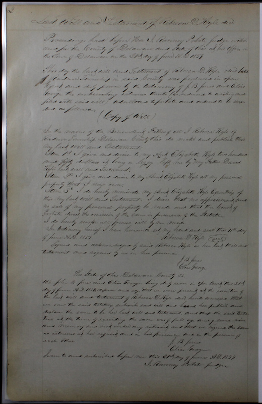 Delaware County Ohio Will Records Vol. 4 1859-1869 (p. 31)