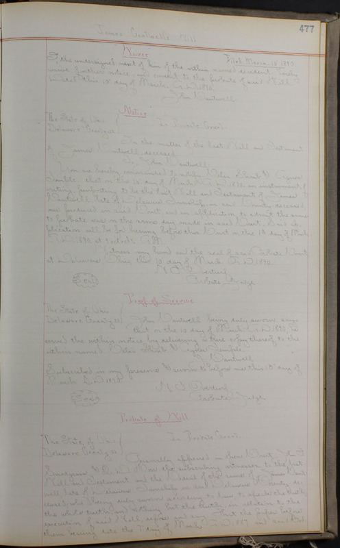 Delaware County Ohio Will Records Vol. 8 1887-1890 (p. 543)