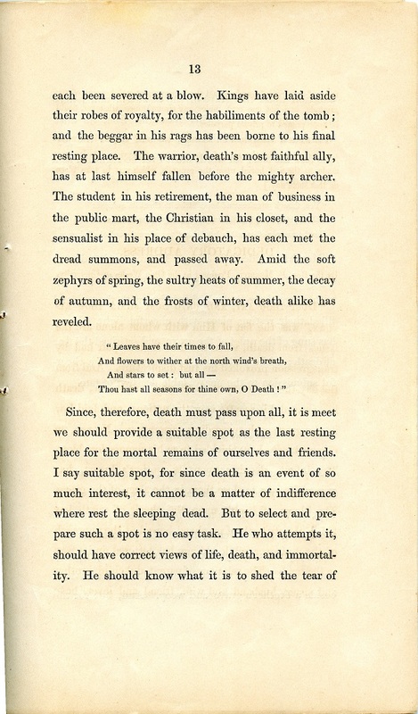 Rules and Regulations and Articles of Association of Oak Grove Cemetery (p. 16)