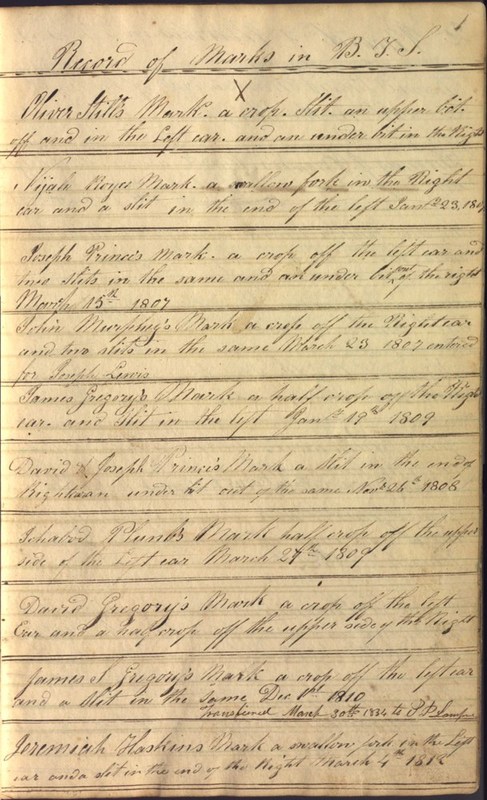 Record Book of Berkshire Township No. 2 1807-1843 (p. 7)