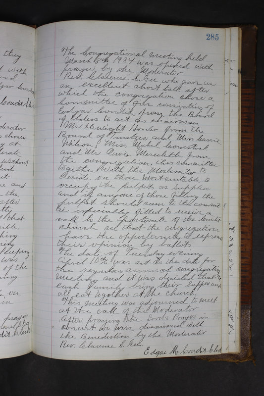 Sessional Records of the 1st Presbyterian Church of Trenton Delaware County Ohio 1873-1937 (p. 272)