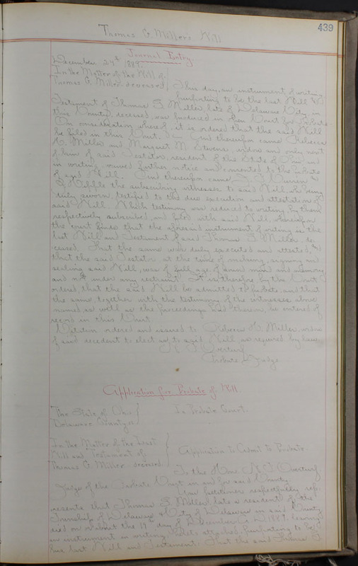 Delaware County Ohio Will Records Vol. 8 1887-1890 (p. 505)