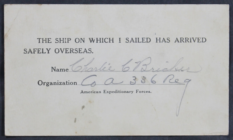 Charlie C. Bricker World War I Letters (p. 46)