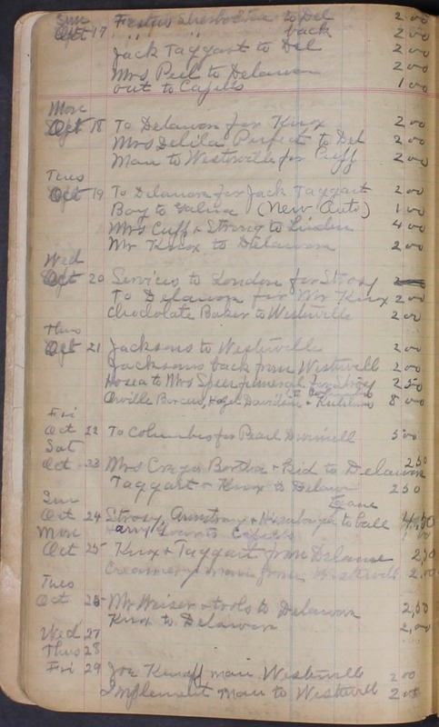 Hopkins House Day Book 1920-1925 (p.26)