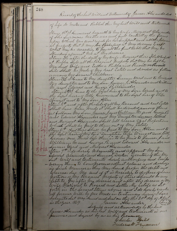 Delaware County Ohio Will Records Vol. 5 1869-1876 (p. 281)