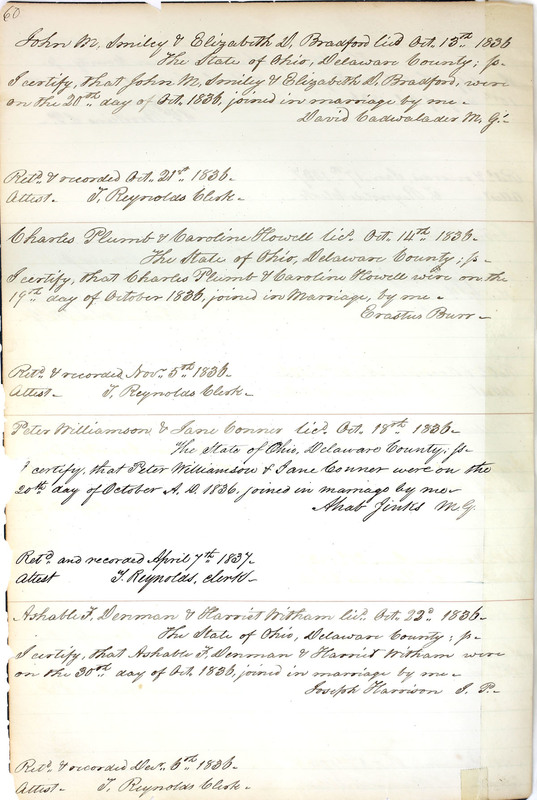 Marriage Records Vol.1 1835-1845 (p. 64)