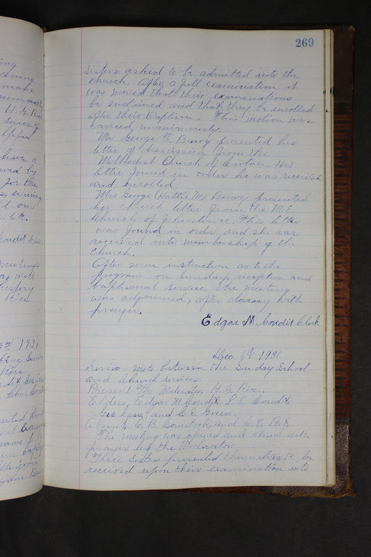 Sessional Records of the 1st Presbyterian Church of Trenton Delaware County Ohio 1873-1937 (p. 256)