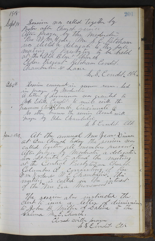 Sessional Records of the 1st Presbyterian Church of Trenton Delaware County Ohio 1873-1937 (p. 189)