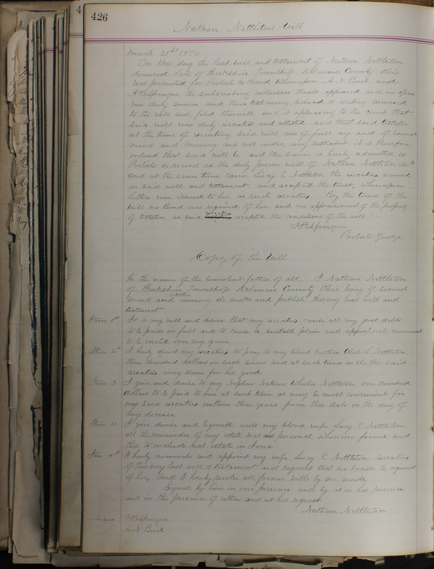 Delaware County Ohio Will Records Vol. 5 1869-1876 (p. 459)