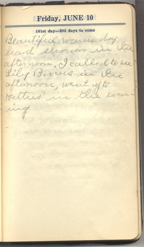 Roberta Hopkins' Diary 1927 (p. 167)