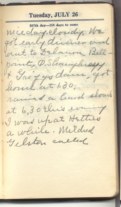 Roberta Hopkins' Diary 1927 (p. 213)