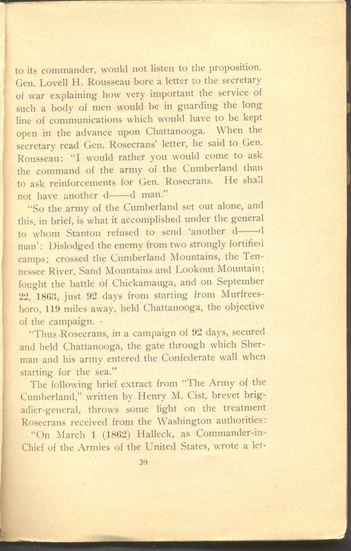 Major-General William Stark Rosecrans (p. 43)