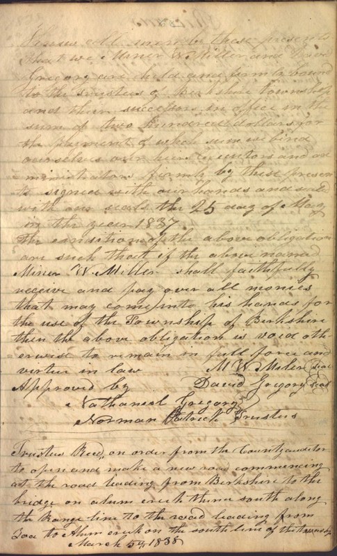 Record Book of Berkshire Township No. 2 1807-1843 (p. 75)