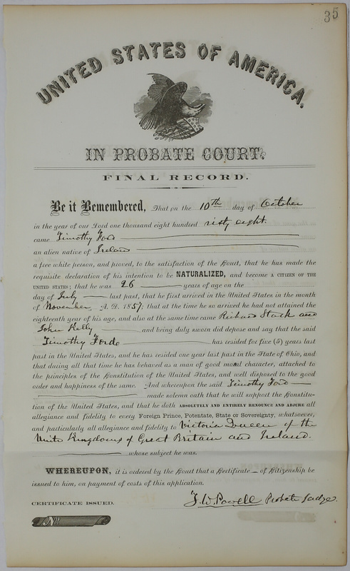 Naturalization Records Delaware County OH (p. 728)