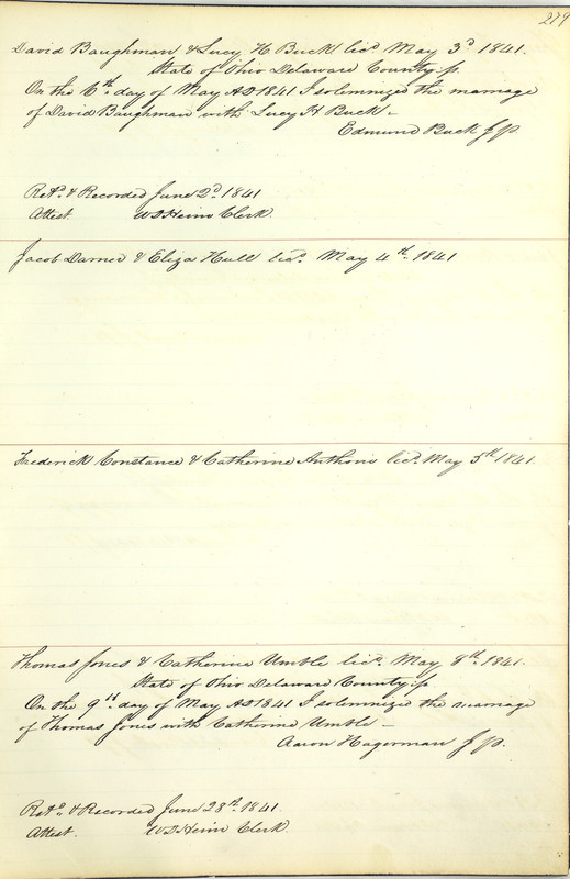 Marriage Records Vol.1 1835-1845 (p. 283)