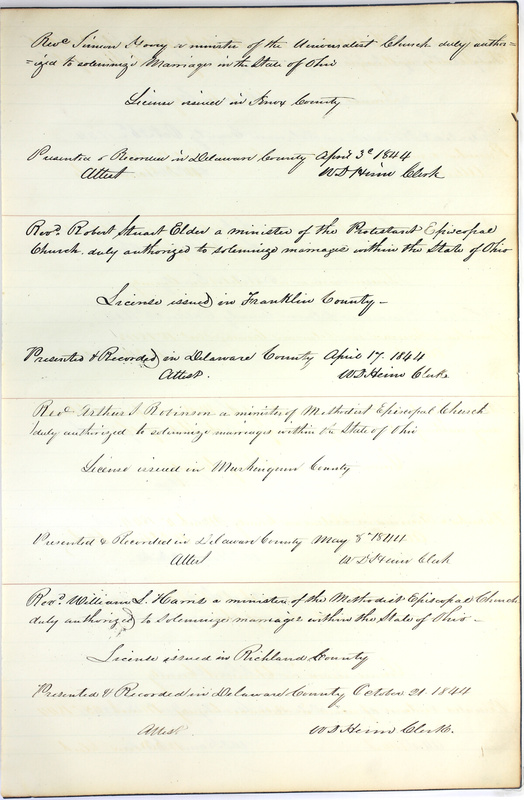 Marriage Records Vol.1 1835-1845 (p. 557)