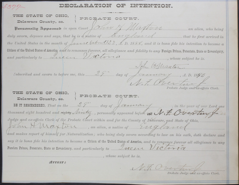 Naturalization Records Delaware County OH (p. 431)