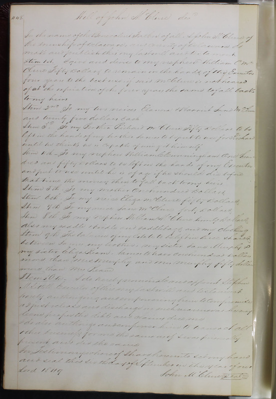 Delaware County Ohio Will Records Vol. 2 1835-1850 (p. 491)