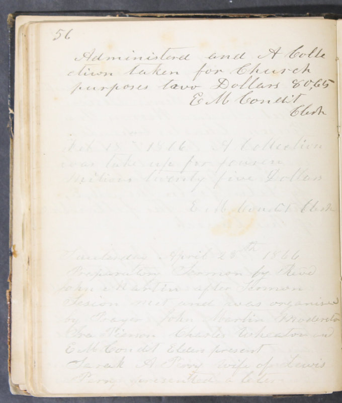 Sessional Records of the 1st Presbyterian Church of Trenton, Delaware Co., Ohio, 1831 (p. 62)