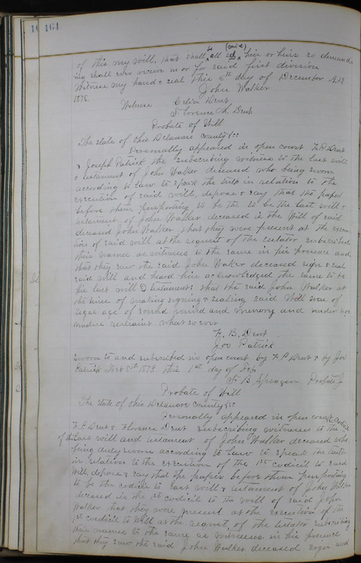 Delaware County Ohio Will Records Vol. 6 1876-1883 (p. 221)