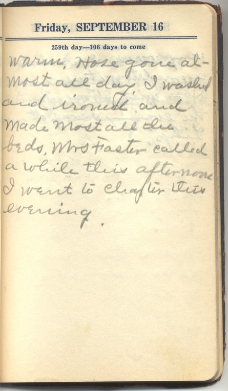 Roberta Hopkins' Diary 1927 (p. 265)