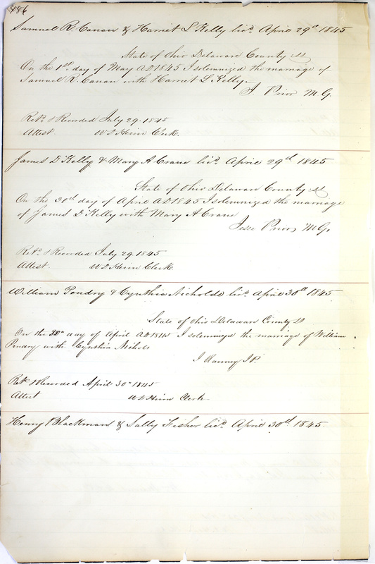 Marriage Records Vol.1 1835-1845 (p. 490)