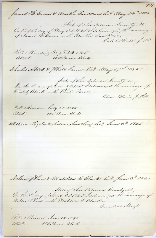 Marriage Records Vol.1 1835-1845 (p. 495)