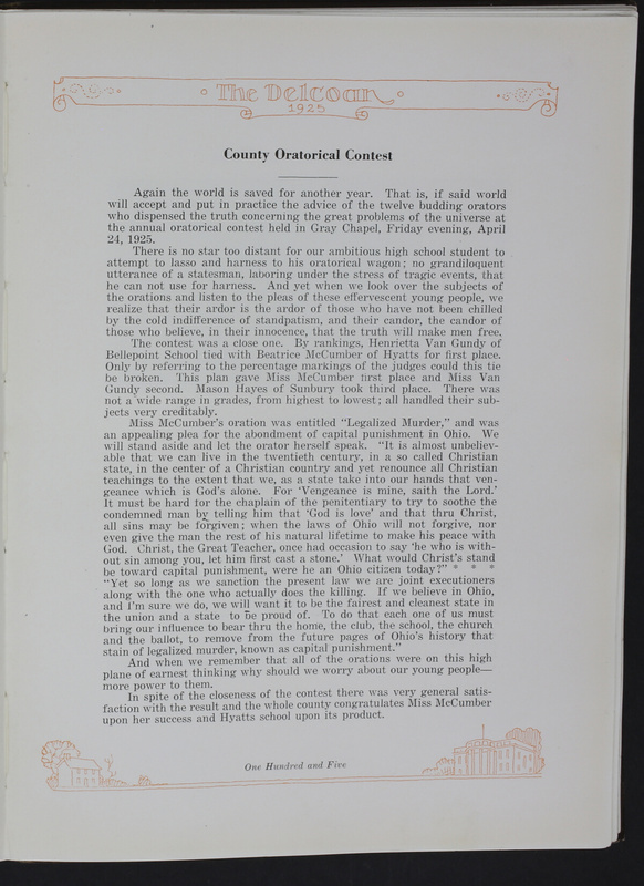 The Delcoan 1925. The annual yearbook of the twelve centralized schools of Delaware County (p. 109)