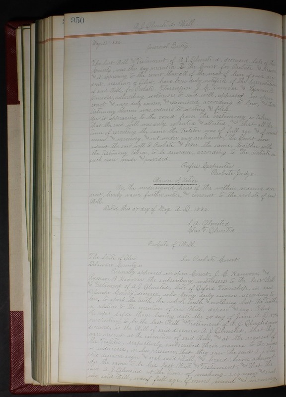 Delaware County Ohio Will Records Vol. 7 1883-1887 (p. 410)