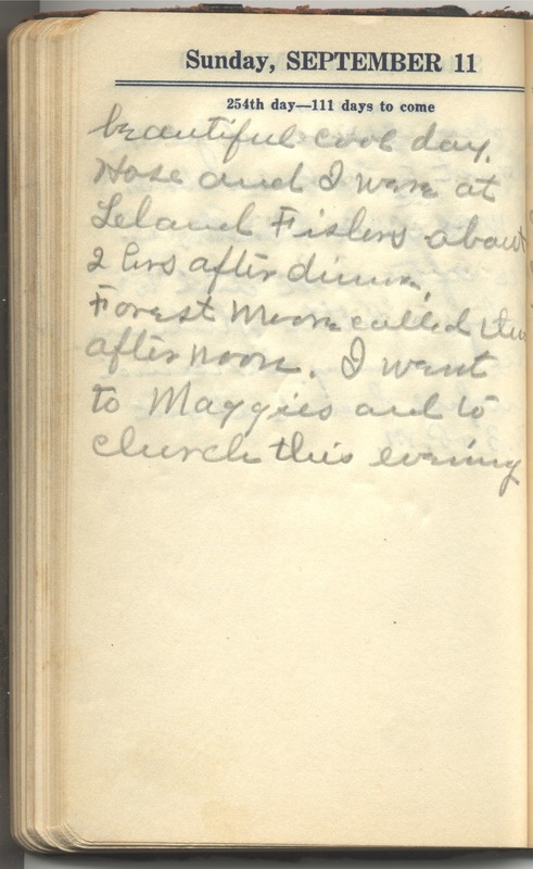 Roberta Hopkins' Diary 1927 (p. 260)